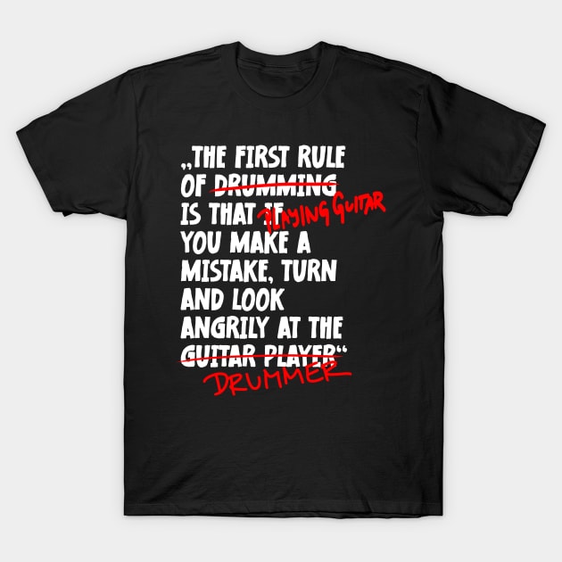 The First Rule Of Guitarist T-Shirt by jodotodesign